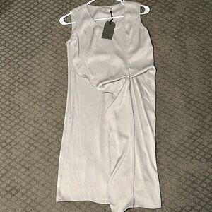 NWT All Saints Elegant Sleeveless Gray Dress